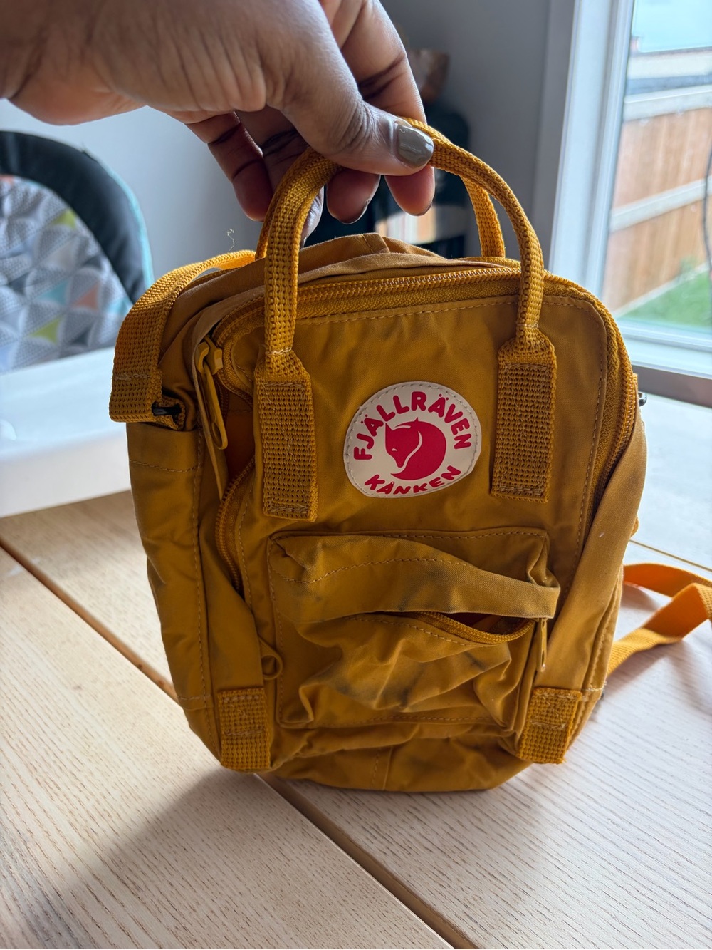 Fjallraven Kanken Mini Backpack in mustard